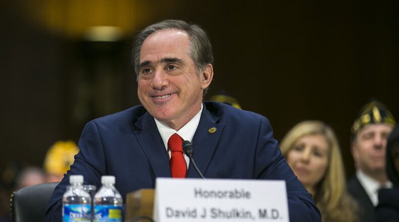 Dr. David Shulkin, President Donald Trump’s pick for Secretary of Veterans Affairs, testifies at his confirmation hearing before the Senate Veterans’ Affairs Committee on Capitol Hill, in Washington, Feb. 1, 2017. Shulkin is the current Veteran Affairs under secretary for health. (Al Drago/The New York Times)