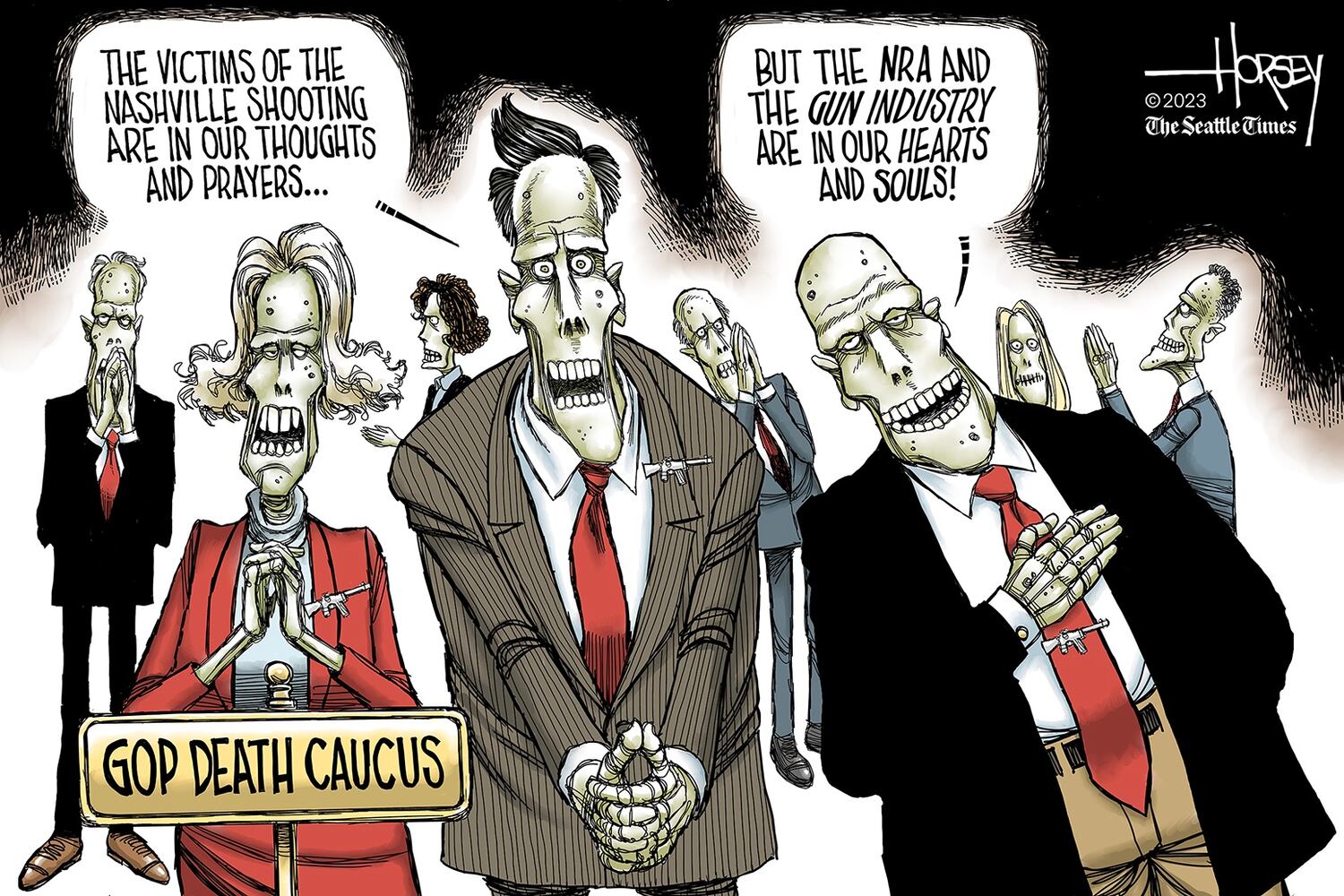 WEEK IN CARTOONS: Trump indictment, school shooting and more