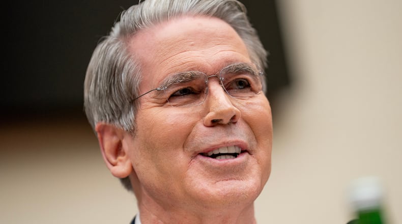 Secretary of the Treasury Scott Bessent speaks during a House Financial Services Committee hearing on Capitol Hill in Washington, Wednesday, Feb. 4, 2026. (AP Photo/Nathan Howard)