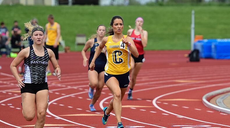 A Cedarville University photo of Michaela Nelson, who ran track for the university.