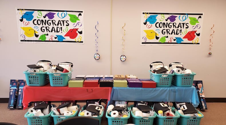 Despite the pandemic Butler County Children Services celebrated a dozen foster teens who graduated from high school. Here are the goody bins and laptops they received to help them conquer the adult world.