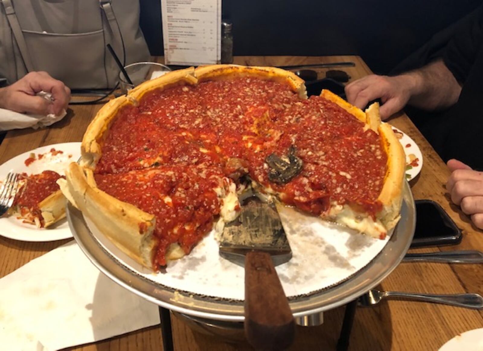 The Chicago-based deep-dish pizza specialist Giordano’s opens its first Dayton-area location at 2819 Centre Drive near the Mall at Fairfield Commons and Wright State University’s Nutter Center on Tuesday, Feb. 19, 2019. MARK FISHER / STAFF PHOTO