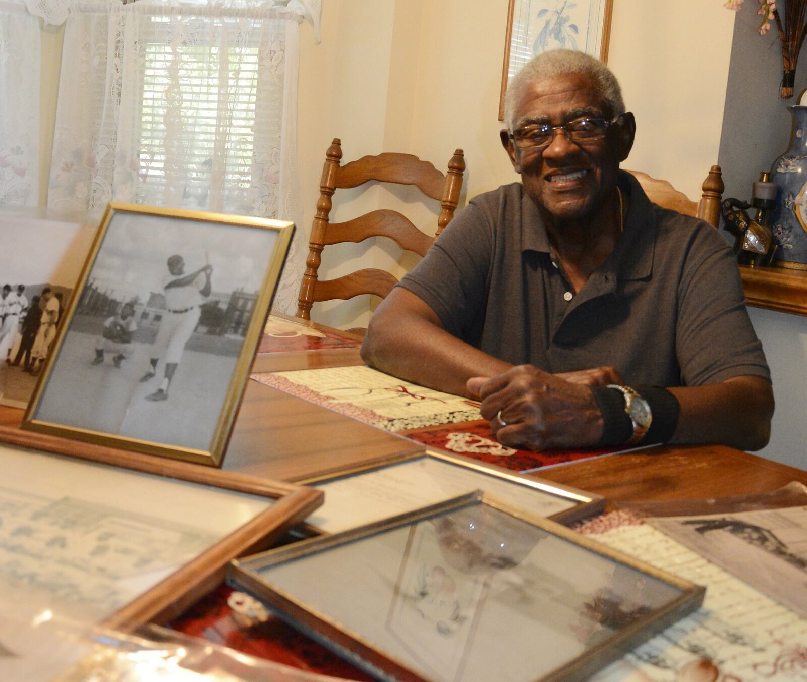 George Thatcher, 80, is a former negro league baseball player who played a time for the Cincinnati Tigers. The Cincinnati native now lives in Fairfield. 
