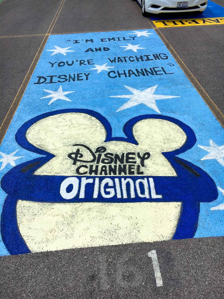 PHOTOS Lakota East seniors paint parking spots