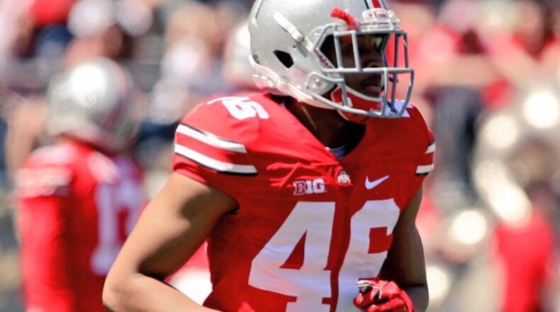 Cin'Quan Haney at the 2016 spring game.