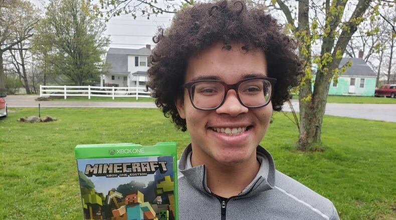 Hamilton High School senior Kason Benton — like his classmates at the Butler County school — has seen every senior-oriented event (prom, senior day, award banquets) canceled due to the coronavirus. But this week he was surprised to learn his family had entered his bio on to a new Facebook site designed for online viewers to “adopt” a local senior and send them cards, letters and even gifts. Benton received an online $25 gift card to a local video game store to add to his beloved game collection. PROVIDED PHOTO