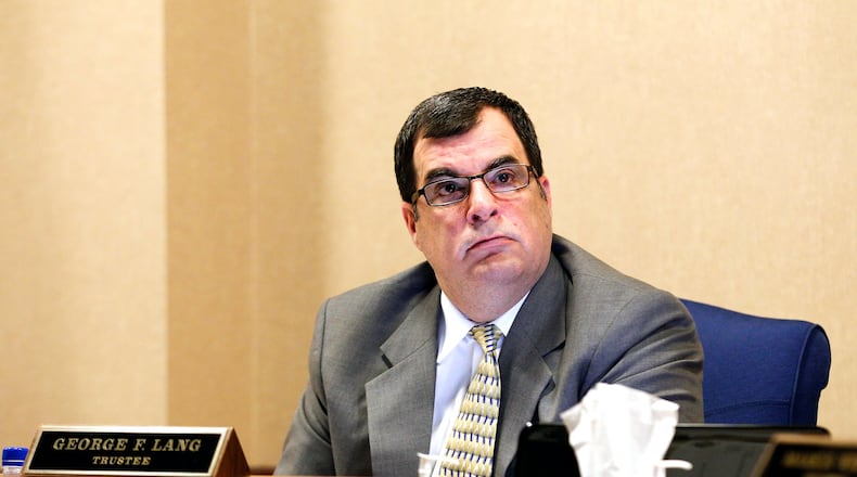 George Lang, West Chester Twp. trustee, is seeking to succeed Ohio Rep. Margy Conditt, R-Liberty Twp. in the Statehouse. Conditt is resigning as of Friday in order to spend more time with family. FILE