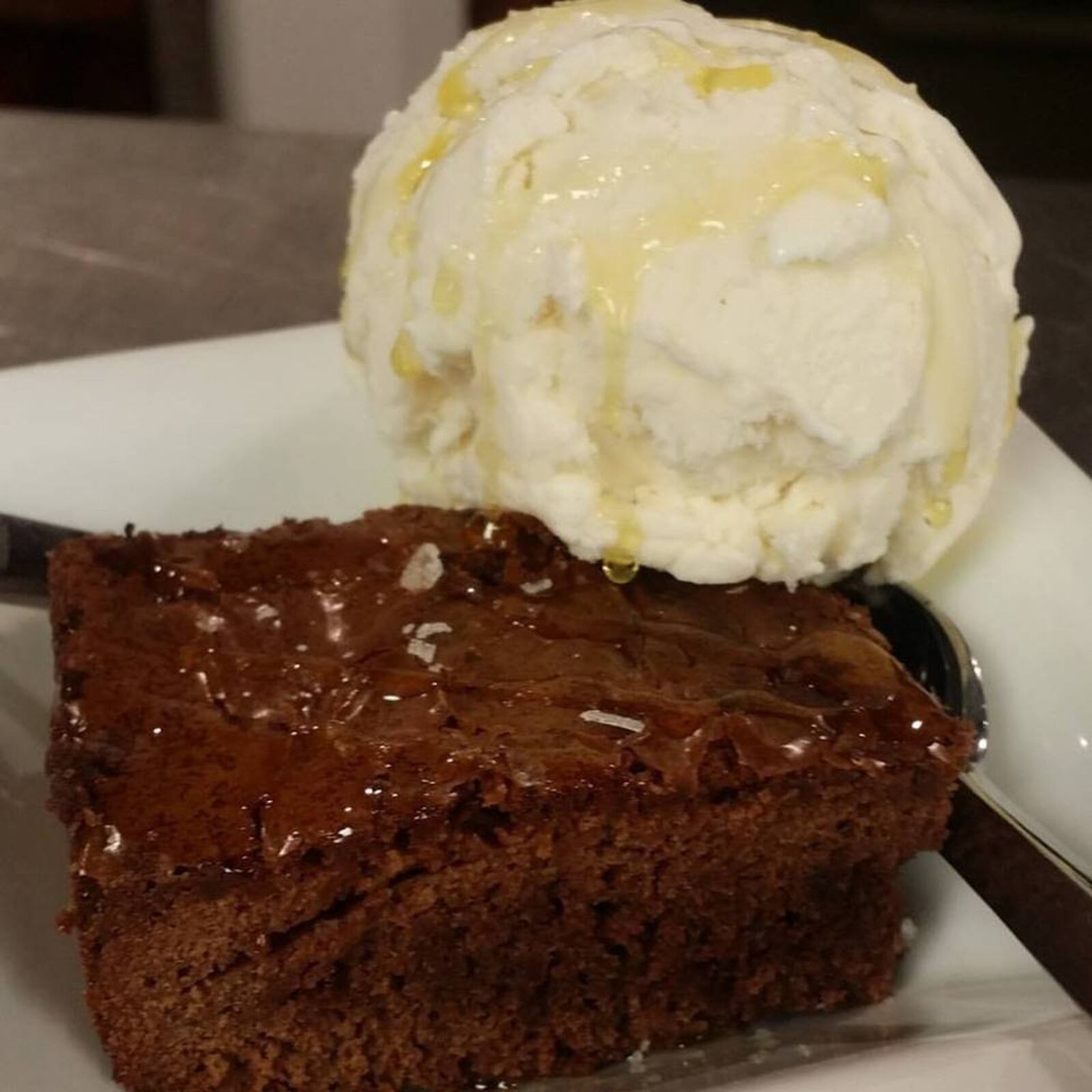 Blood-orange brownies at We Olive: The Olive Oil Experience. CONTRIBUTED