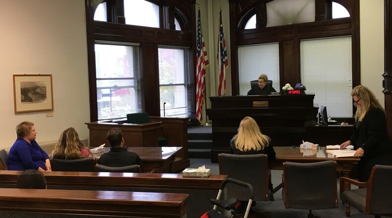 There were nine adoption hearings held Saturday for National Adoption Day observed at the Historic Butler County Courthouse in Hamilton. ED RICHTER/STAFF