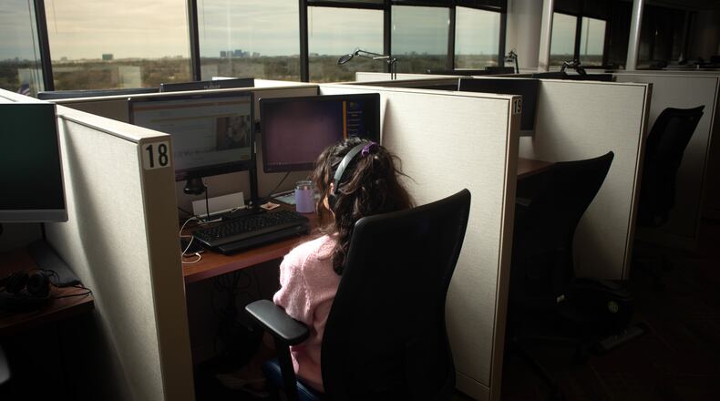 A suicide crisis prevention hotline, 988, launched in July to address a national mental health crisis. (Brandon Thibodeaux/The New York Times/File)