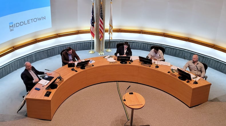 Middletown city council meeting Tuesday, March 5, 2024. NICK GRAHAM/STAFF