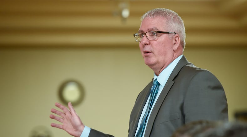 Middletown Police Chef Rodney Muterspaw returned Thursday from a trip to Las Vegas, where he had stayed at the Luxor Hotel & Casino, which is connected to Mandalay Bay. Police say a man opened fire Sunday evening from his Mandalay Bay hotel room onto a concert crowd below, killing at least 58 people and injuring another 500. FILE PHOTO