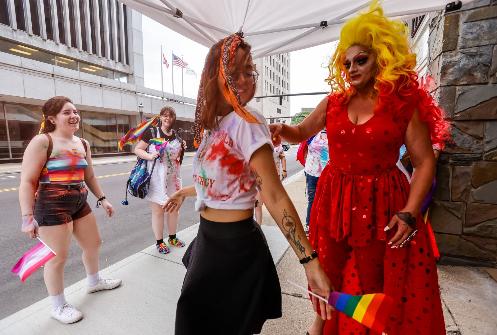 Hundreds gathered along Central Avenue for the Middletown Pride event last year. The fourth annual event is from 5-9 p.m. Friday, June 24. NICK GRAHAM / STAFF