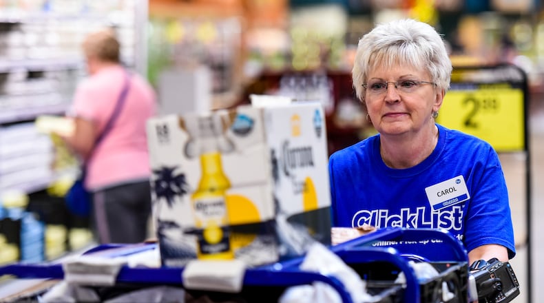 Kroger has launched testing of a home delivery service from two Cincinnati area stores. NICK GRAHAM/2016