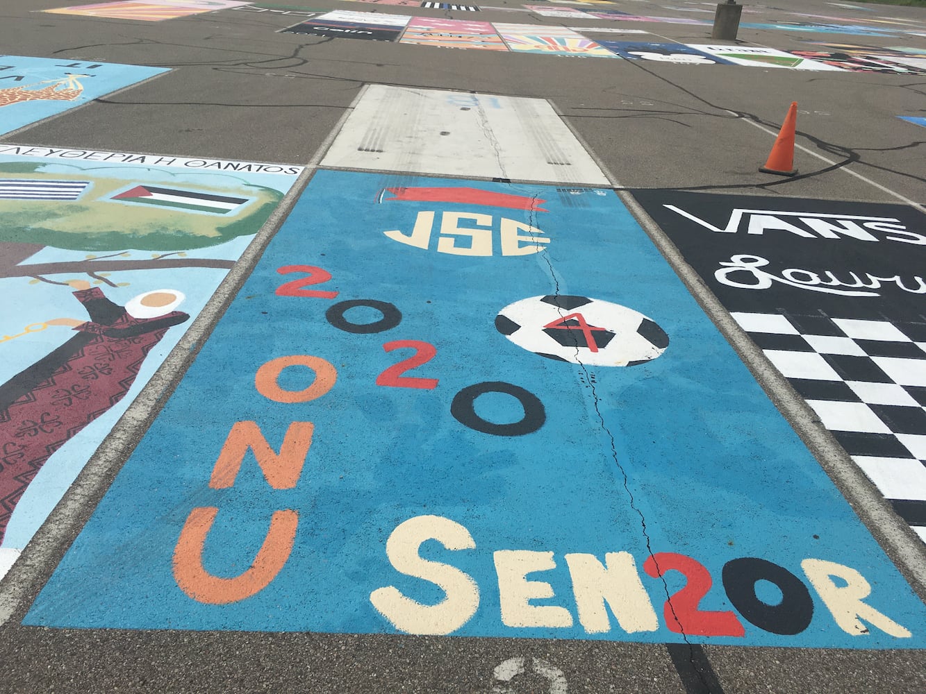 Lakota West High School parking lot spaces