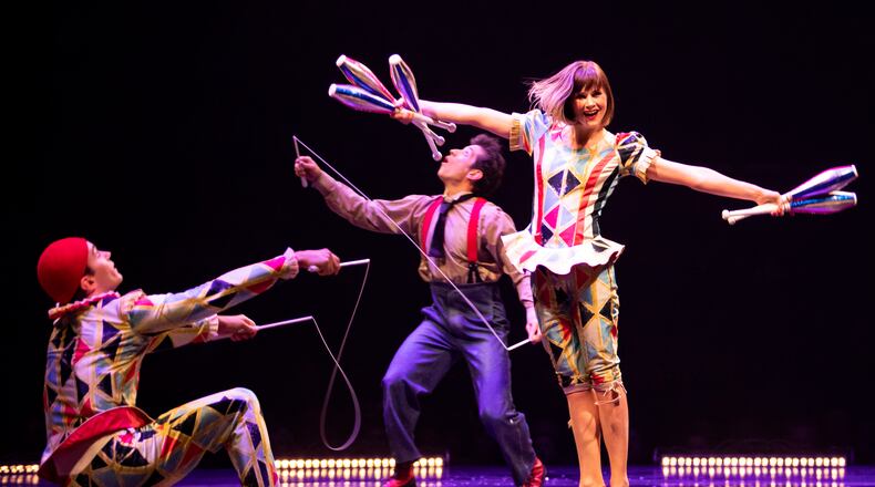 "Corteo," a Cirque du Soleil arena production, will be presented May 10-12 at Heritage Bank Center, 100 Broadway, Cincinnati. For more information, go to heritagebankcenter.com PHOTO BY MAJA PRGOMET