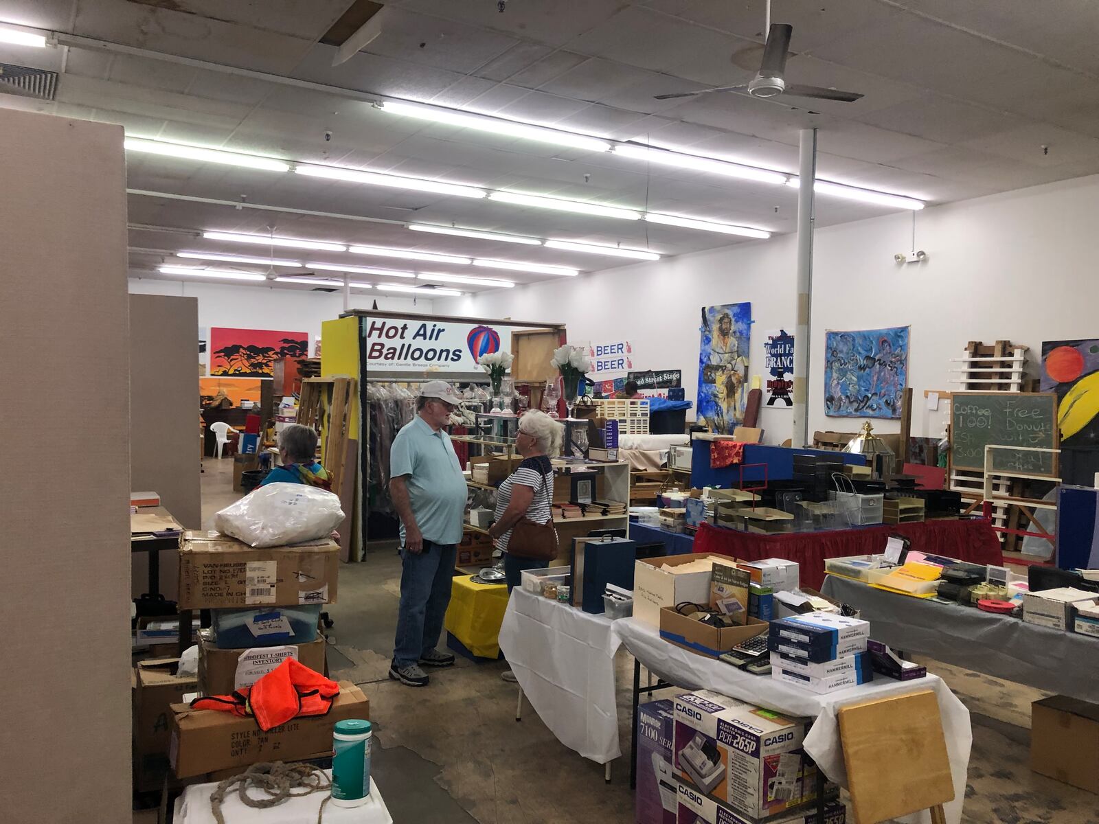 An inventory sale of Middfest International items and photo exhibit will be held Thursday-Sunday at the Barbara Park Shopping Center on Roosevelt Avenue. RICK McCRABB/STAFF