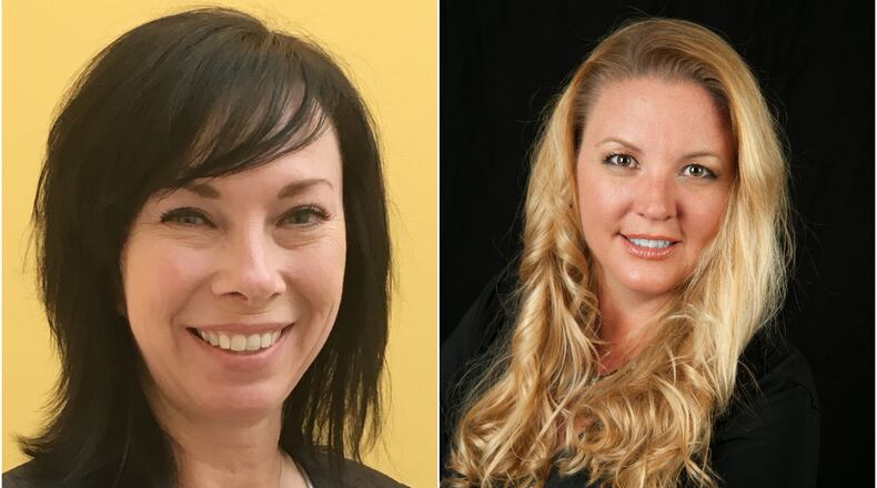 Voters on Tuesday decided to retain Susan Berding (left) and Shannon Hartkemeyer as Fairfield Twp. trustees.