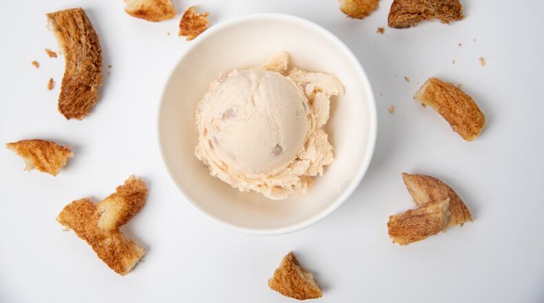Graeter's third bonus flavor of the summer is Churro, a combination of cinnamon ice cream with crunchy churro pieces.