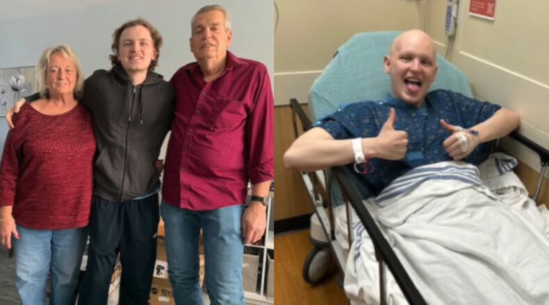 Jackson Crabtree, 17, was diagnosed with Ewing sarcoma in the fall of 2022. Photo by: Provided by Kelly Niemann/via WCPO