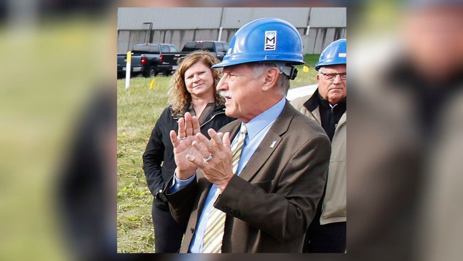 Middletown City Manager Jim Palenick speaks at a groundbreaking for Phoenix Metals at MADE Industrial Park in Middletown. NICK GRAHAM/STAFF