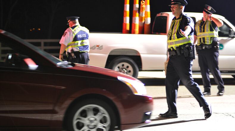 An OVI checkpoint held late Friday and into early Saturday in Middletown saw officers check 153 cars.