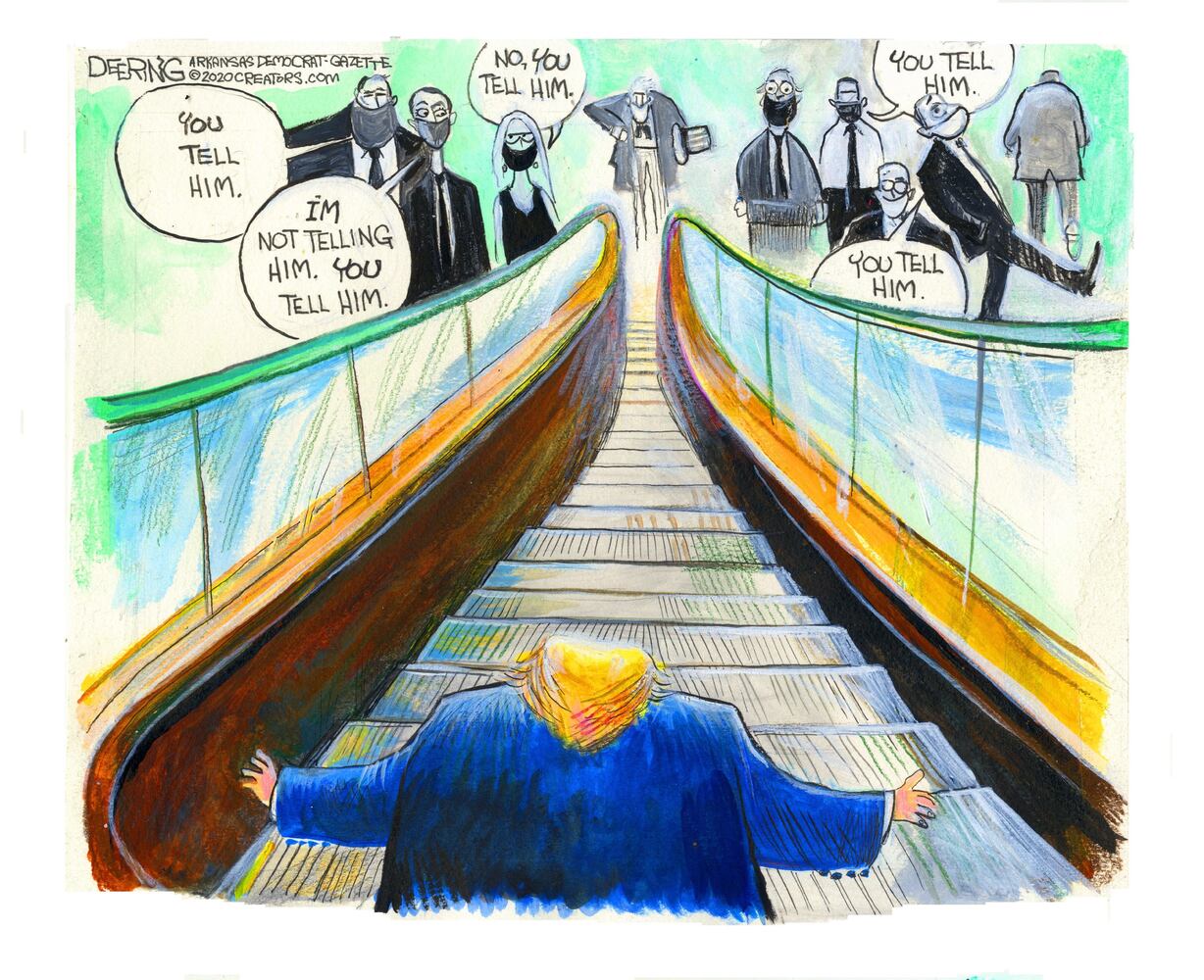 Week in cartoons: Democracy, Alex Trebek and more