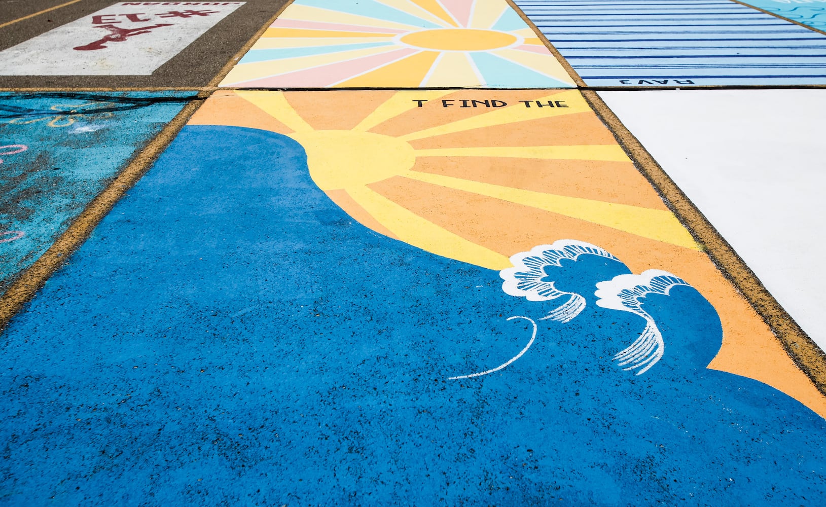 081220 Lakota East parking spot painting