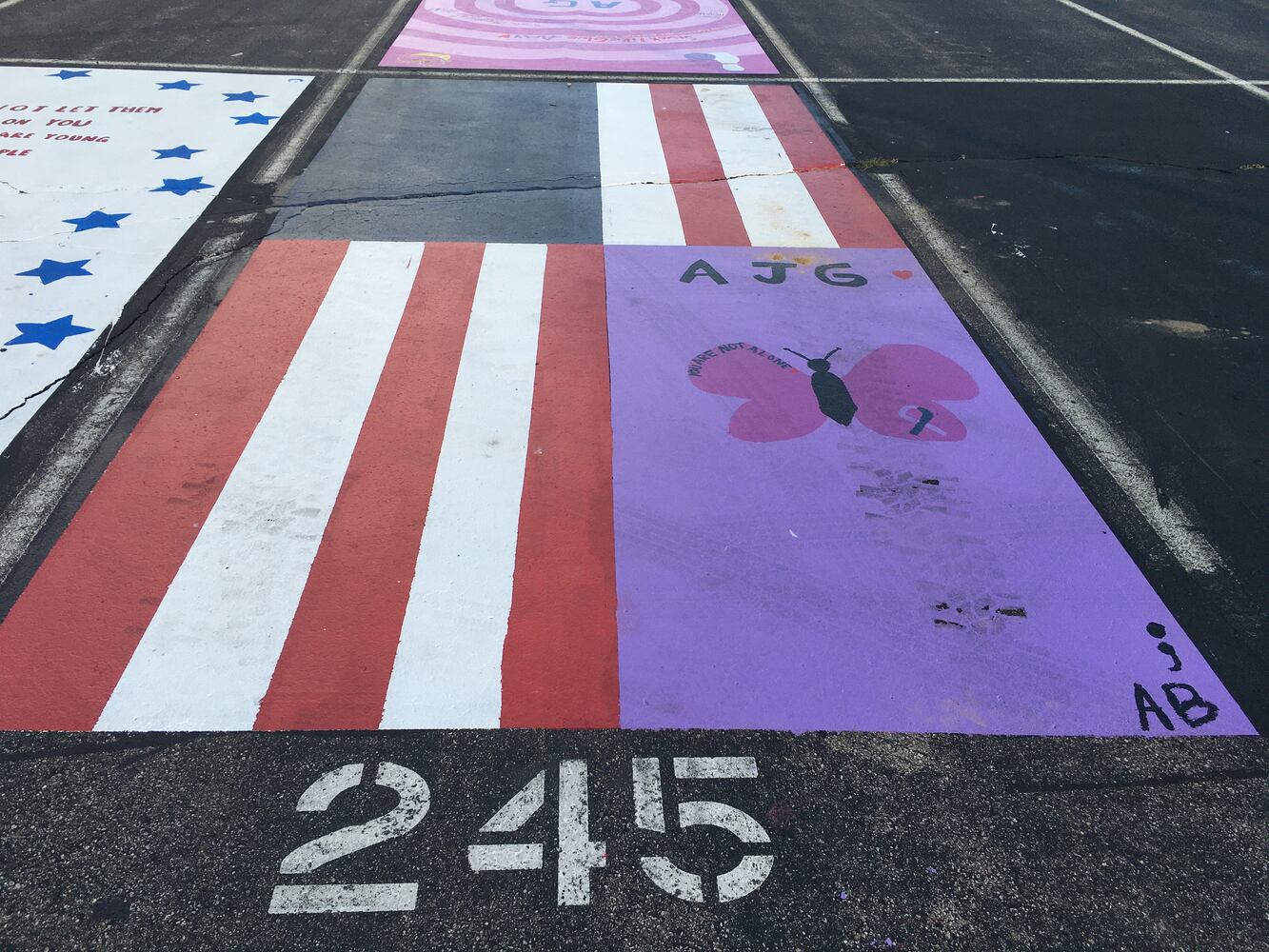 Ross senior parking lot spaces