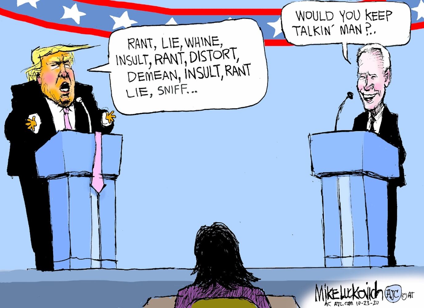 Week in cartoons: The final debate, Jeffrey Toobin and more