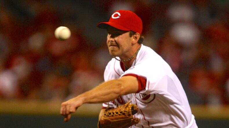 The Reds' Zach Duke pitches against the Mets on Tuesday, Sept. 24, 2013, at Great American Ball Park in Cincinnati. David Jablonski/Staff