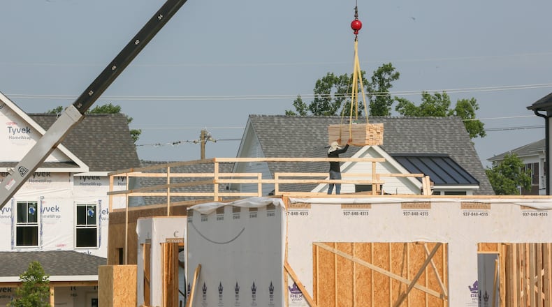 Warren County’s Union Village, located on Ohio 741 west of Lebanon in Turtlecreek Twp., is under way with more homes being built. The 1,230-acre master planned community is based on new urbanism which includes principles such as walkability, sustainability and quality of life and will be showcased Oct. 1-17 when Union Village hosts the 2021 Home Builders Association of Dayton Homearama. GREG LYNCH / STAFF