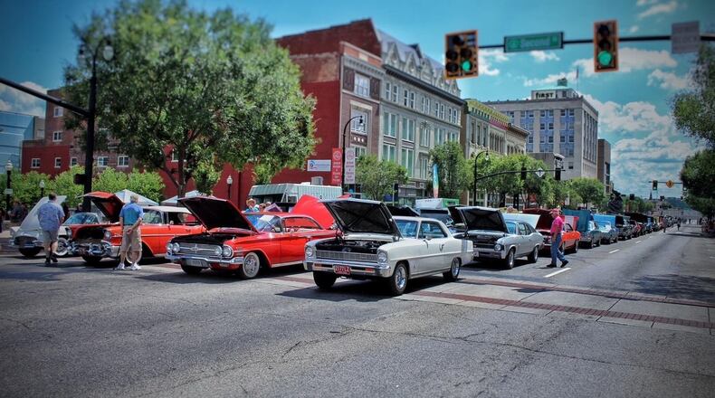 Pictured are some of the classic and antique cars on display at a previous event in Hamilton. CONTRIBUTED