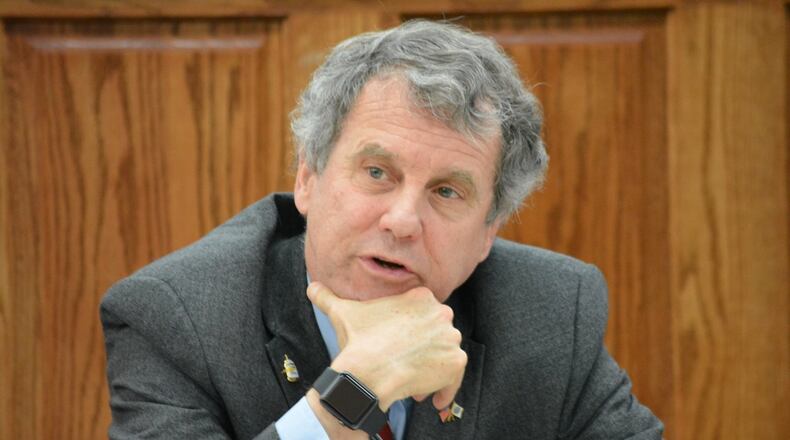 U.S. Sen. Sherrod Brown, D-Ohio, in Dayton Ohio