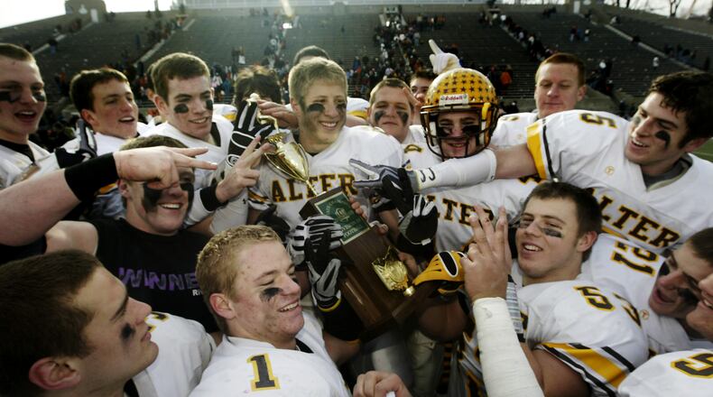 The Alter High School football team won its second consecutive Division IV state football championship with a 37-7 win over Chagrin Falls on Saturday, Dec. 5, at Fawcett Stadium.