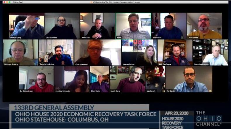 Ohio Houe 2020 Economic Recovery Task Force meeting Monday, April 20.