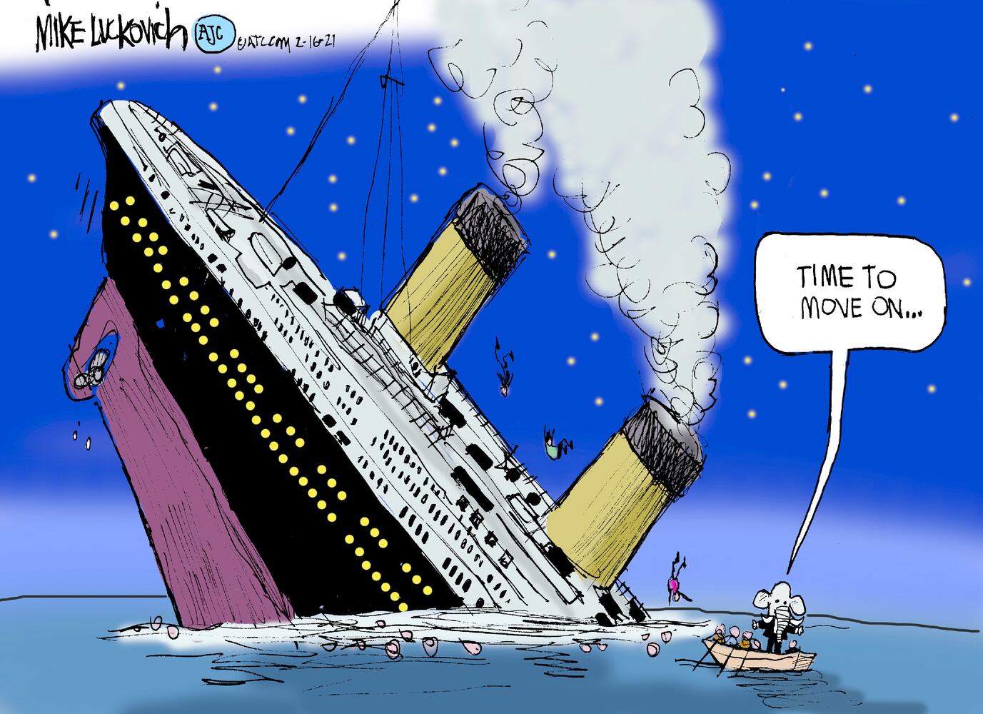 Week in cartoons: Frigid Texas, Rush Limbaugh and more