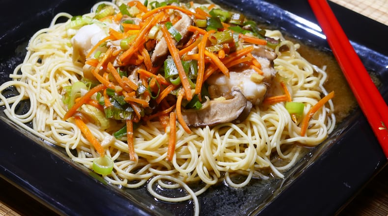 Cod Chinois over Chinese Noodles. (Linda Gassenheimer/TNS)