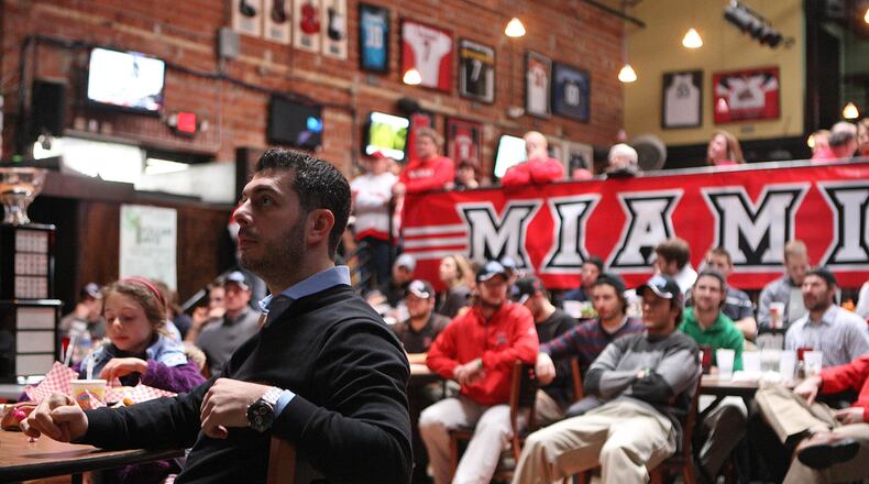 According to the Dayton Daily News’ annual I-Team Payroll Project, men’s hockey coach Enrico Blasi was the fifth highest paid Miami employee in 2017. (File Photo/Journal-News)