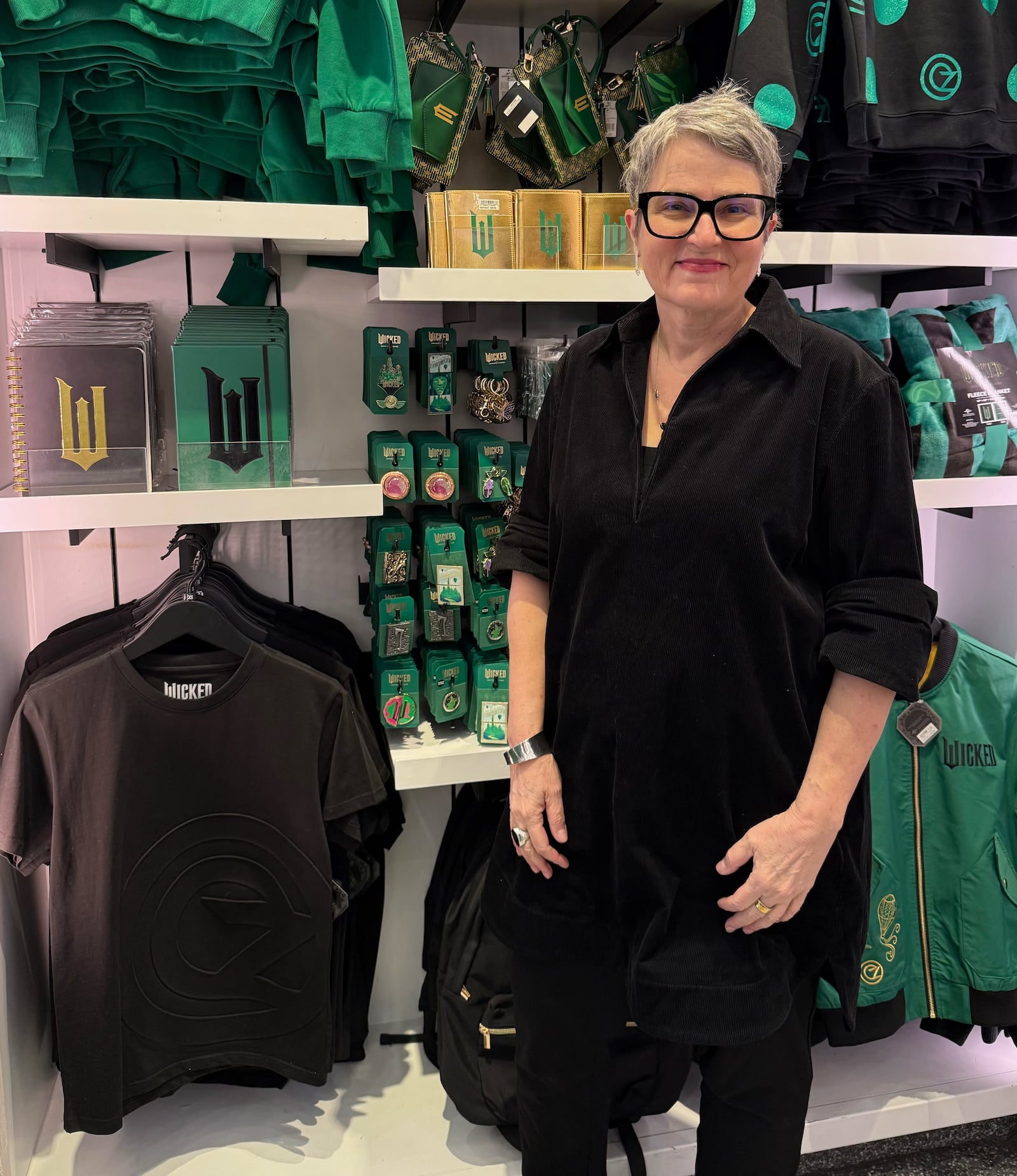 Ruth Balbach is pictured at the Universal Studios store which showcases some of the product work she does to support a film launch, in this case "Wicked."
SHELBY HOPKINS/CONTRIBUTED