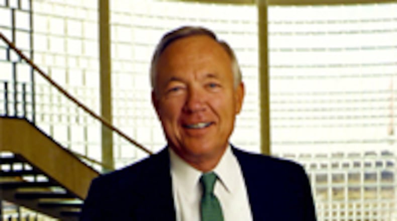 Cintas company founder Richard "Dick" Farmer, who created the internationally acclaimed Miami University Farmer School of Business, died Wednesday, say school officials, after a long illness. Farmer was also a former trustee with Miami and held numerous other positions with the school he graduated from in 1956. (Provided Photo\Journal-News)