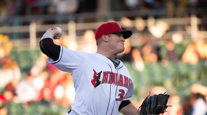 Badin High School graduate Brett McKinney is in his first season pitching at the Triple-A level with the Indianapolis Indians. ADAM PINTAR/INDIANAPOLIS INDIANS