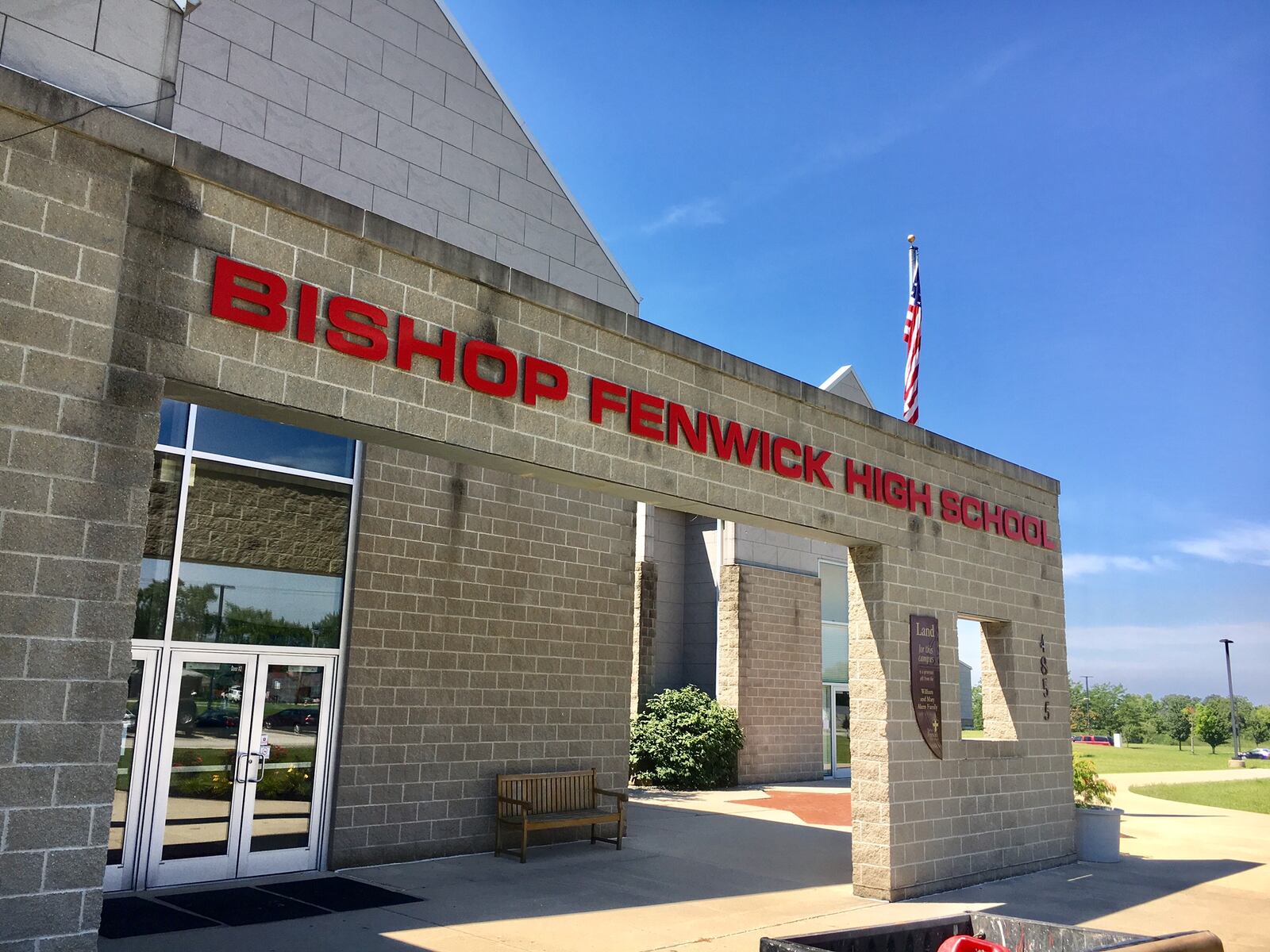 Students and staffers were evacuated from Bishop Fenwick High School on Wednesday morning after a report of a gas leak coming from a science lab in the Middletown school. Middletown fire crews determined it was not a gas leak but a foul odor of some sort, and the building was re-opened after a delay of 35 minutes. MICHAEL D. CLARK/STAFF