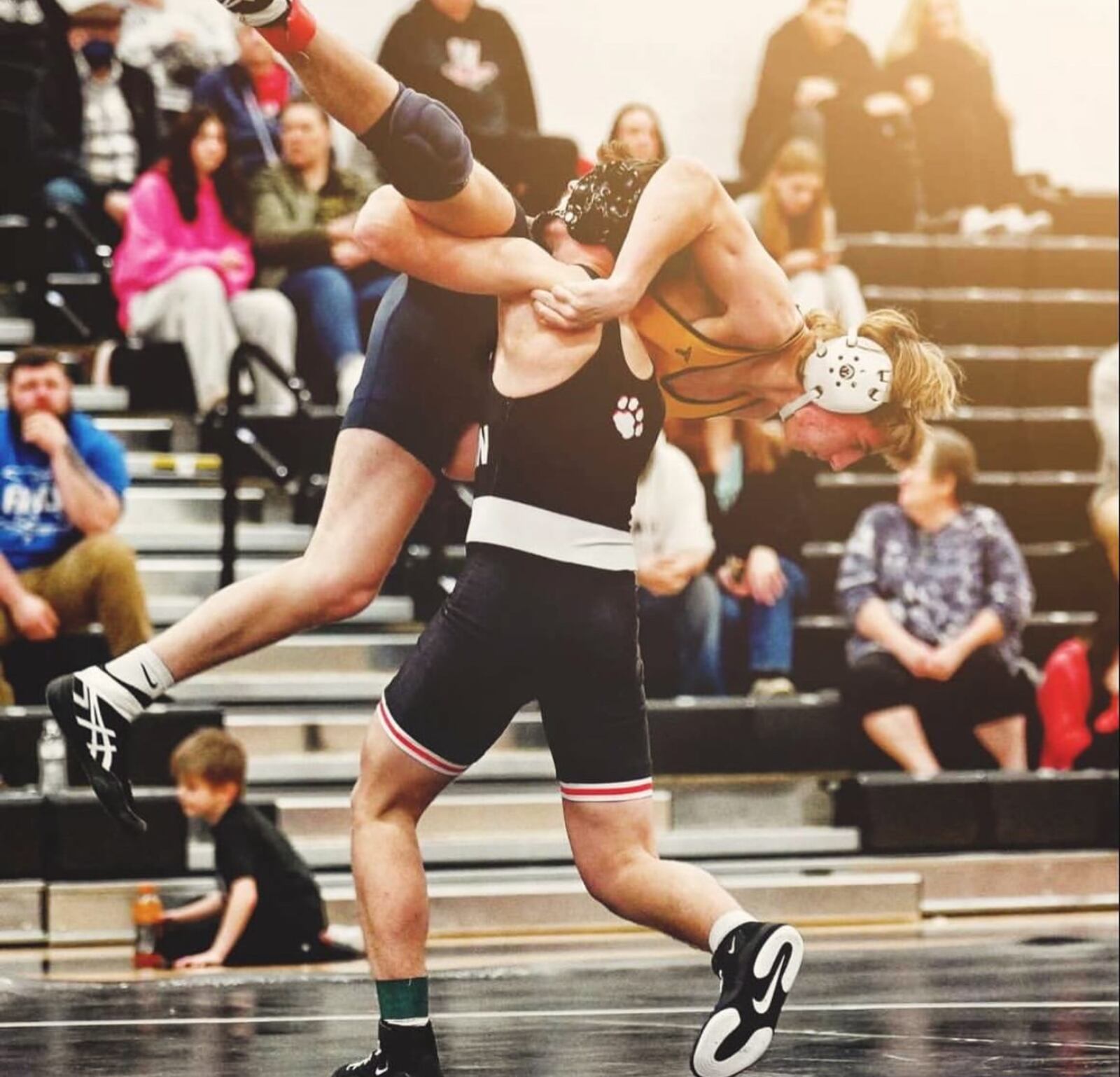Franklin's Tucker Campbell competes in a match earlier this season. ROBERT HOGAN/CONTRIBUTED PHOTO