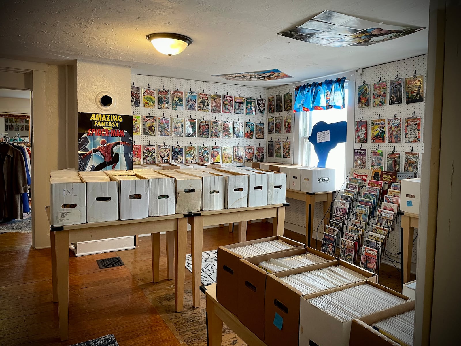 Hailstorm Vintage, a comic book, vintage clothing and collectible store at 98 S. Main St. in Waynesville, is celebrating its grand opening on Nov. 1. NATALIE JONES/STAFF