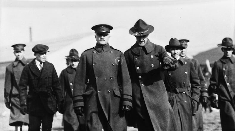 Gen. John J. Pershing at McCook Field in undated photograph. Photo contributed by Dayton History.