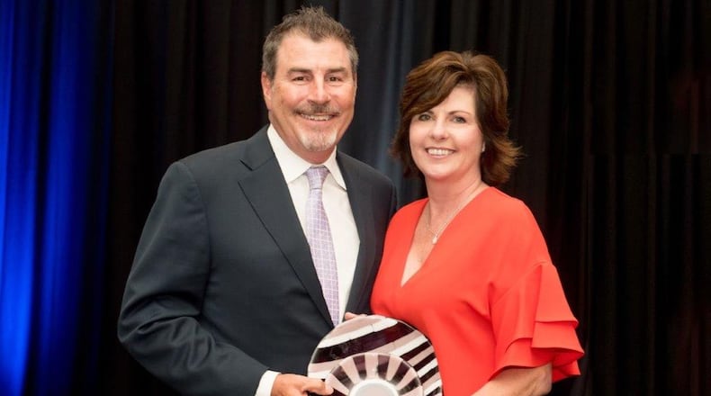 The Community Foundation of West Chester/Liberty presented Bill and Jenny McCloy with the Patricia F. Alderson Philanthropist of the Year Award on June 8. Contributed photo