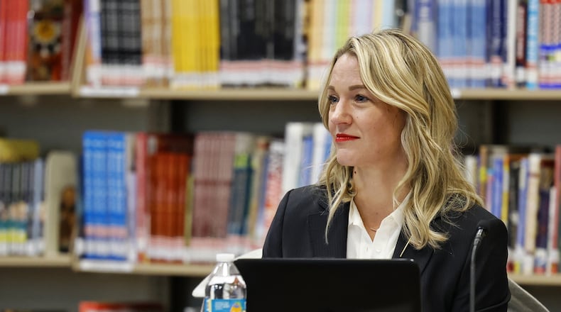 Lakota Board of Education member Darbi Boddy  is the target of an online petition campaign to have her censured by fellow board members. Sponsors of the petition claim Boddy is unfairly critical of Lakota Superintendent Matt Miller. Boddy dismisses the petition as politically motivated by those who oppose her as political conservative on the governing board of the 17,000-student school system. Photo by NICK GRAHAM / STAFF