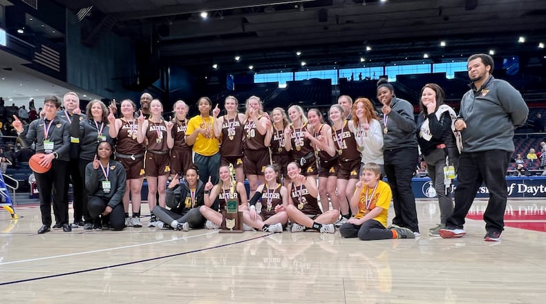 Alter defeated Thornville Sheridan in the Division II girls basketball state championship game at UD Arena on Saturday, March 12, 2022. Michael Cooper/CONTRIBUTED