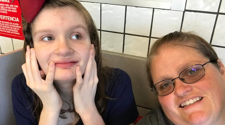 Samantha "Sammi" Cundiff, 21, and her mother, Mary, were inseparable due to her numerous medical issues. Sammi, who had frequent seizures, died May 3 in her Middletown home. SUBMITTED PHOTO
